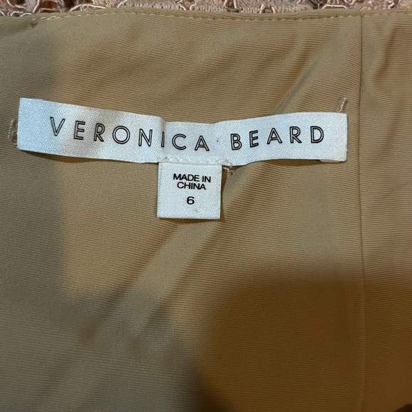 VERONICA BEARD Aura lace mini skirt size  6 pink asymmetric hem - Picture 4 of 5